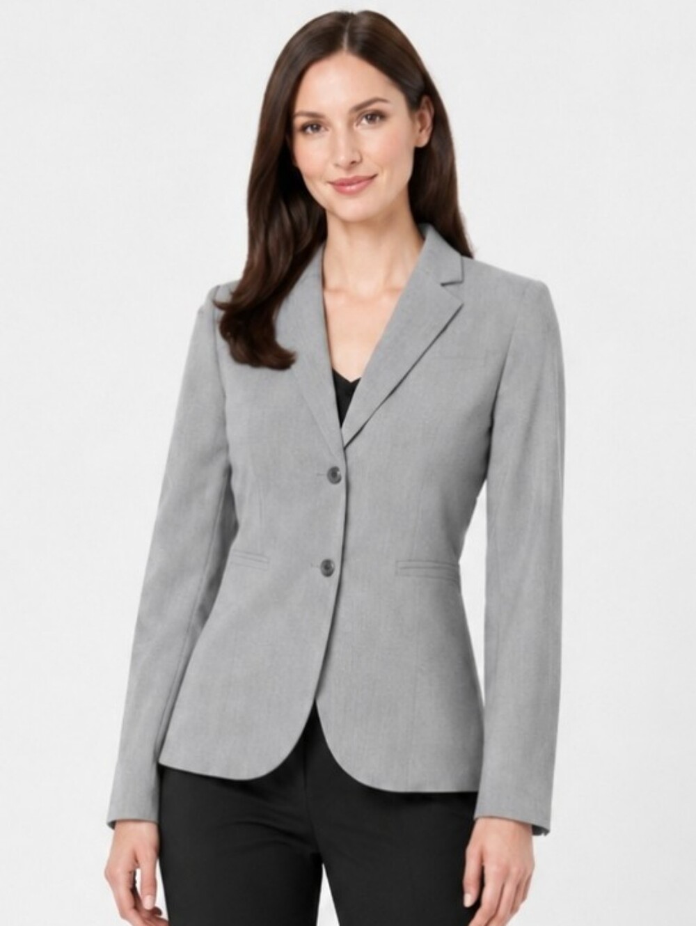 Calvin Klein | Classic Grey Single Breasted 2 Button Blazer